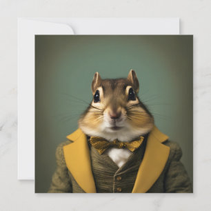 Invitación Chipmunk inteligente