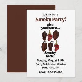 Invitación Chipotle Date Un Golpe Ahumado Divertido Chipotle