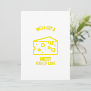 Invitación Chismosos chistes de maíz de queso divertido