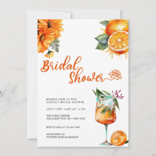 Invitación Chispa Desayuno Nupcial Acuarela