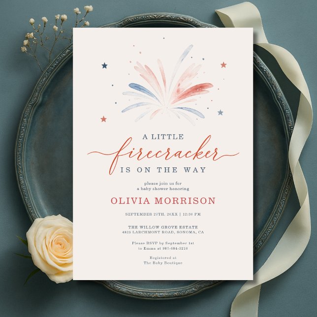 Invitación Chispita 4 de Julio Baby Shower (Subido por el creador)