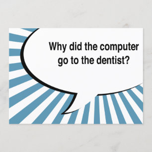 Invitación chiste del bluetooth del dentista