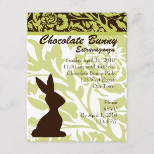 Invitación Chocolate Bunny Extravaganza!