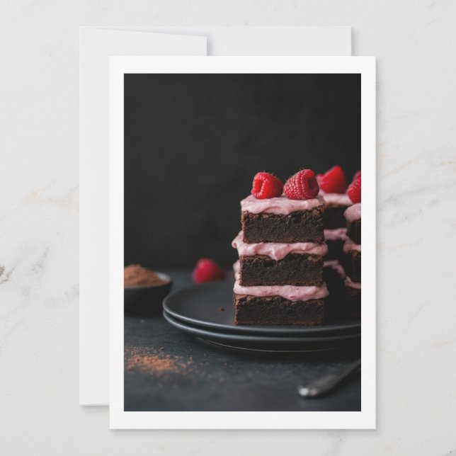 Invitación chocolate cake (Anverso)