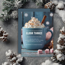 Chocolate caliente con crema batida Baby Shower ac