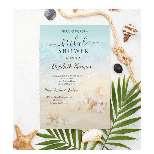 Invitación Chocolate de Conchas de Playa para Novia (Subido por el creador)