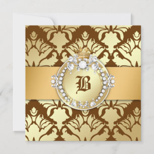 Invitación chocolate del dulce 16 de la reina del reflejo