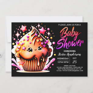 Invitación Chocolate encantado Chica Whimsy Baby Shower