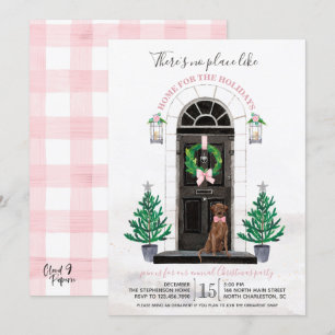 Invitación Chocolate Lab Labrador recuperador fiesta de vacac