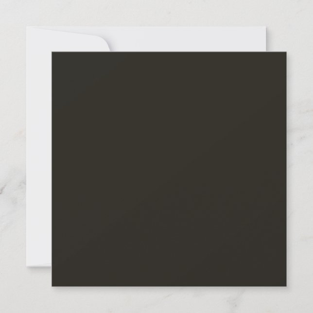 Invitación chocolate negro (color sólido) (Anverso)