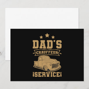 Invitación Chofer Papá Conductor Profesional Día del Padre