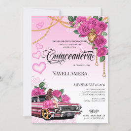 Invitación Chola Quinceanera