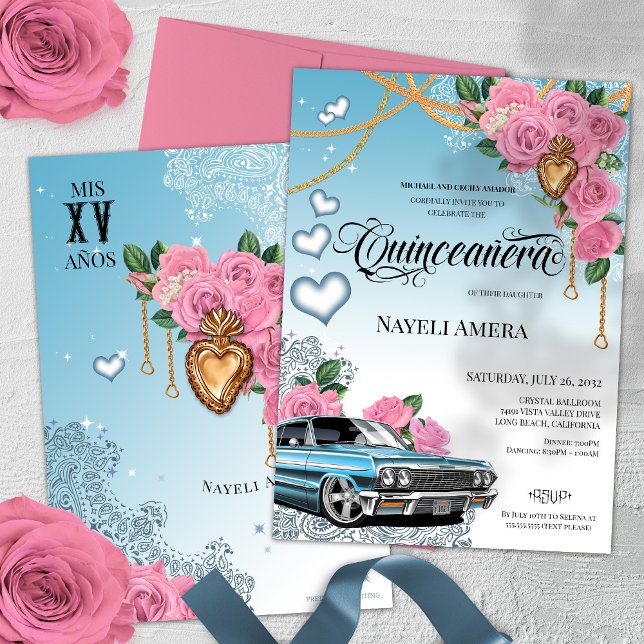 Invitación Chola Quinceanera (Subido por el creador)
