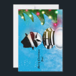 Invitación Cholo Snowman para árbol de Navidad enciende nieve<br><div class="desc">Difundir la alegría de los Navidades con esta divertida tarjeta que muestra mi ilustracion de un muñeco de nieve cholo mirando las luces de los árboles de Navidad en la nieve.</div>
