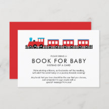 CHOO CHOO TREN Baby Shower Book for Baby