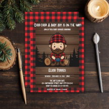 ¡Chop Chop! Rustic Lumberjack Flannel Baby Shower
