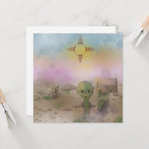 Invitación Choque de nave espacial alienígena Roswell Nuevo M