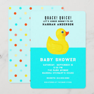 Invitación Chorreada de Bebé Divertida