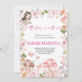 Invitación Chorreada de bebé hada encantada