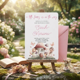 Invitación Chorreada de bebé hada encantada