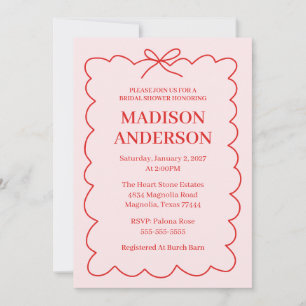 Invitación Chorreada de Boda Retro del Día de San Valentín Ro