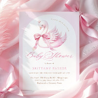 Chorreada Fiesta de Bebé Cisne Rosa