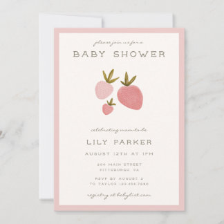 Invitación Chorreada Mínima de Baby Shower