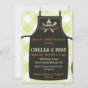 Invitación Chorreado Baby Shower Està en la Parrilla baby sho