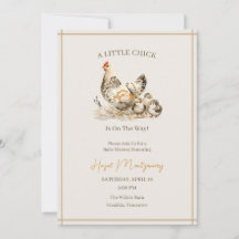 Chorreado de Acuarela para Baby Shower de Pollito