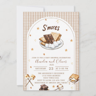 Invitación Chorreado de acuarela para ducha de bebé