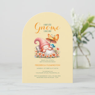 Invitación Chorreado de bebé gnomo en acuarela