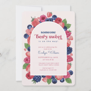 Invitación Chorreado de Frutas Bayas Dulces Baby Shower
