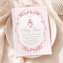 Chorreado de Ganso Rosa Baby Shower