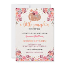 Chorreado Floral Pequeño Zapallo Baby Shower
