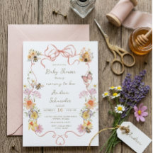 Chorreo de Acuarela para Baby Shower de Mamá Abeja