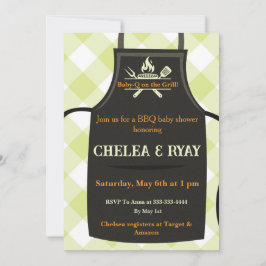 Invitación Chorreo de bebé a la parrilla baby shower