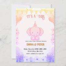 Chorreo de Bebé Elefante Rosa Personalizado