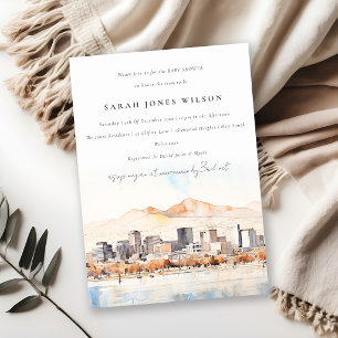 Invitación Chorreo de Ciudad del Lago de Sal Utah Baby Shower