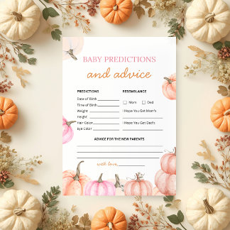 Invitación Chorreo de un pequeño bebé calabaza | Predicciones