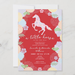 Invitación Chorreo del Jardín Floral Rojo del Caballito 2026