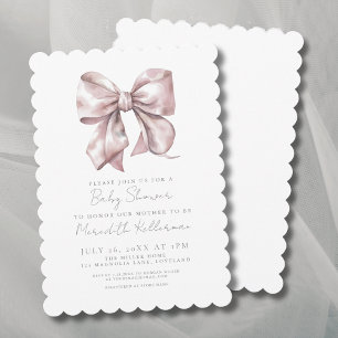 Invitación Chorrete Rosa Dulce Baby Shower