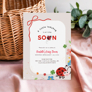 Invitación Chorrita de la mariquita Baby Shower