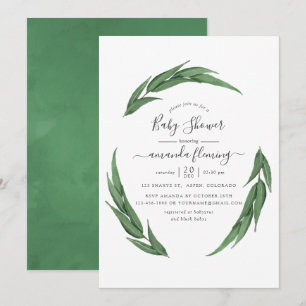Invitación Chorro de acuarela Baby Shower