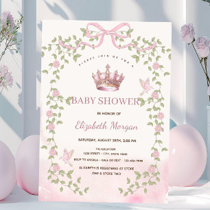 Invitación Chorro de acuarela de corona de arco floral de laz