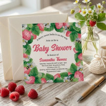 Chorro de Acuarela Fresa Dulce Baby Shower