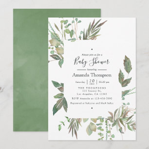 Invitación Chorro de acuarela geométrico Baby Shower