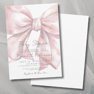 Invitación Chorro de agua Rosa Baby Shower