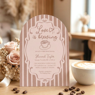 Invitación Chorro de Amor Café Desayuno Nupcial