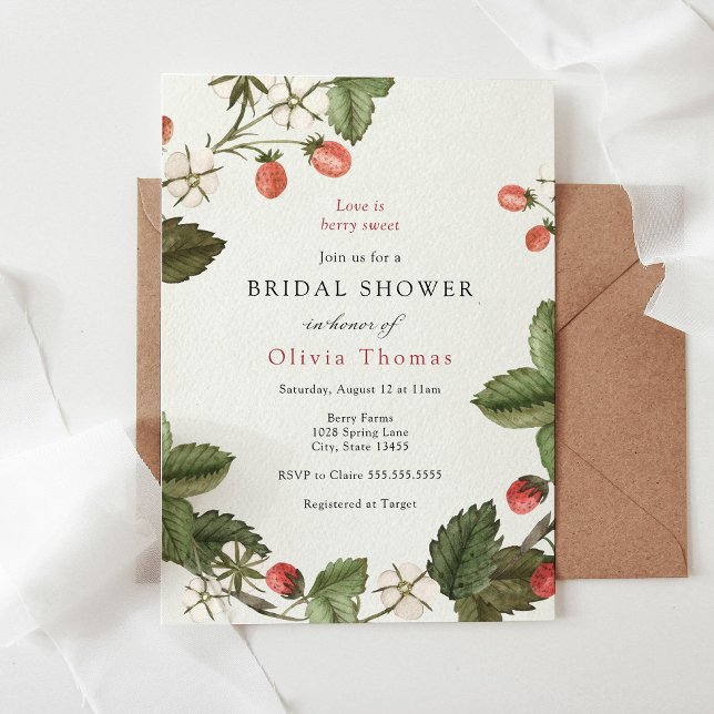 Invitación Chorro de Amor Fresa es Dulce Boda (Subido por el creador)