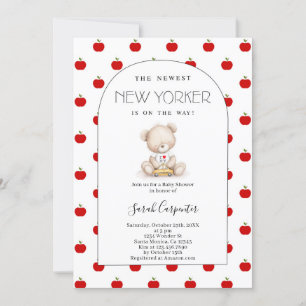 Invitación Chorro de bebé con tema de Nueva York